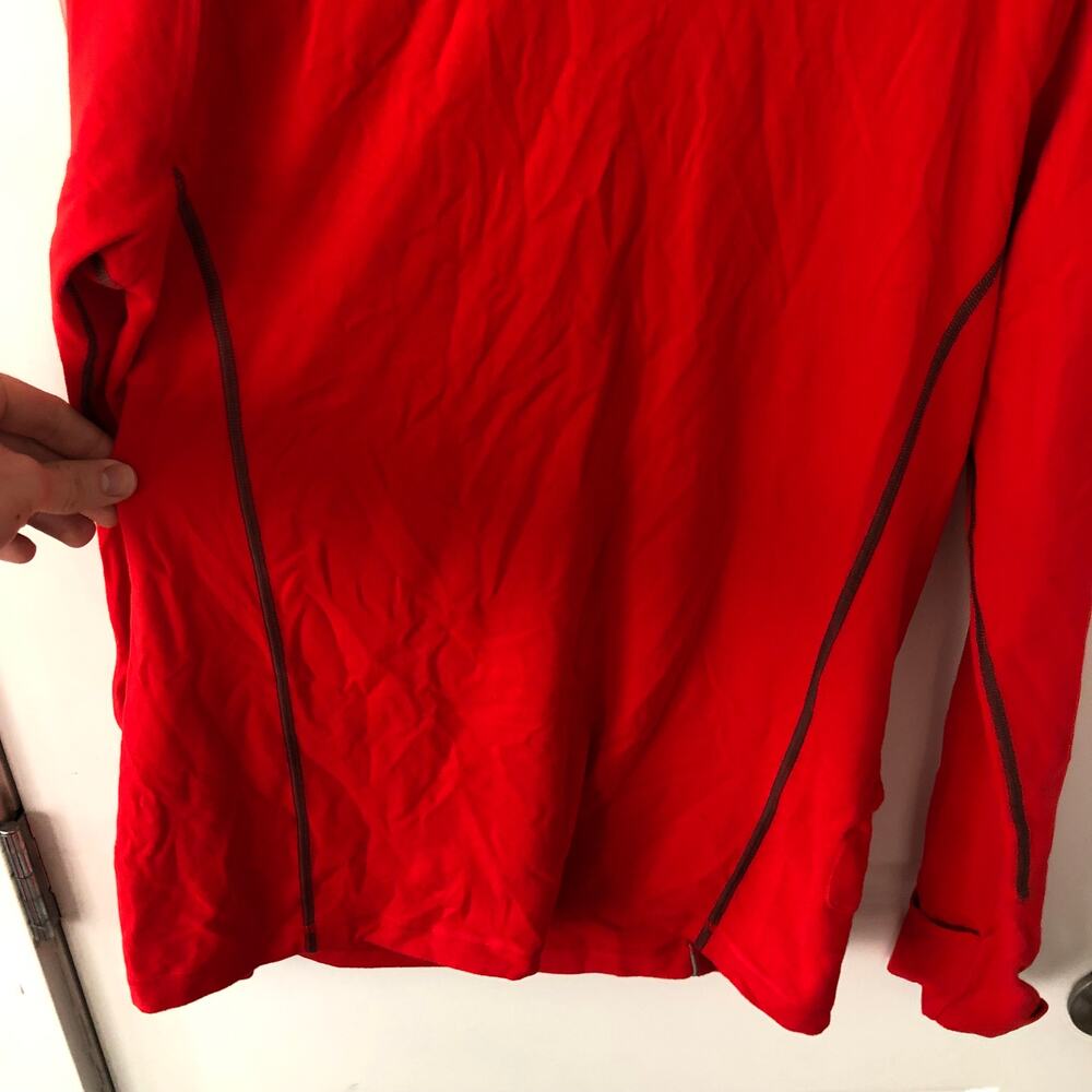 Lululemon Men's Long Sleeve T Shirt Red Size M *Missing Tag* Base Layer Running - Picture 2 of 13